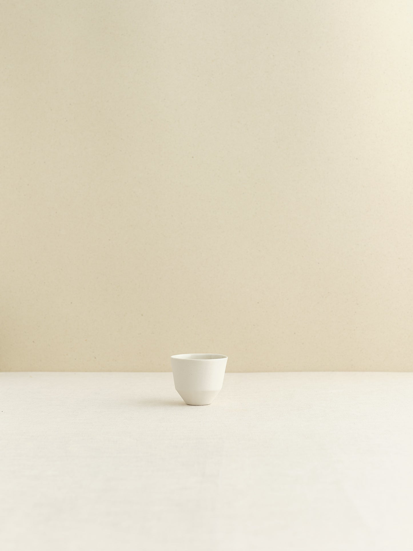 simple white porcelain espresso cup handmade in Zurich