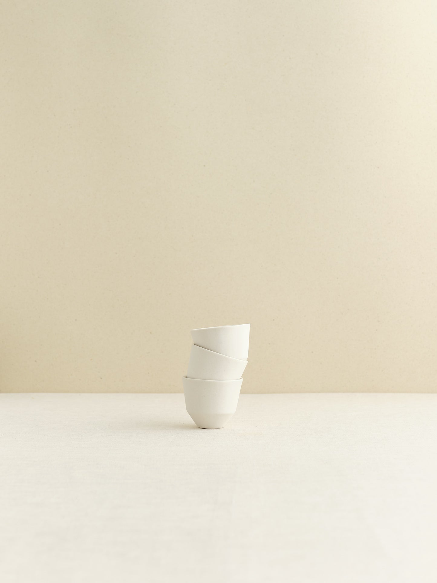 simple white porcelain espresso cup handmade in Zurich